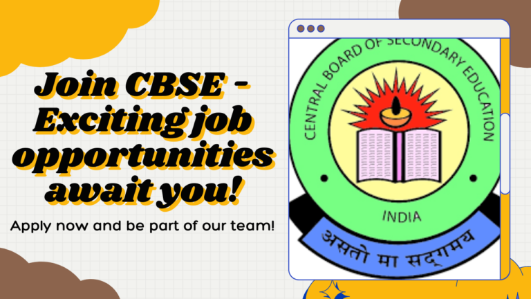 CBSE Recruitment 2024